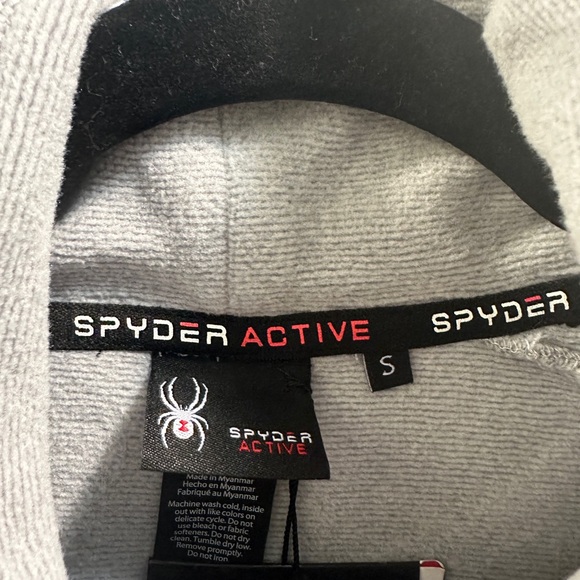 Spyder Women’s Athletic pullover Fleece Lined sweatshirt  Gray SZ Sm NWT - Picture 8 of 12